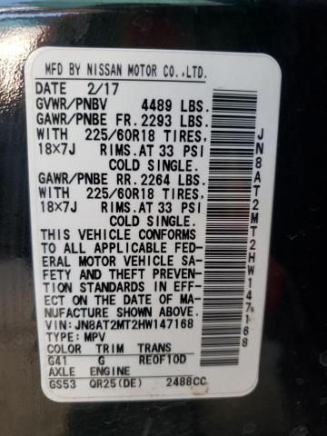 Photo 10 from auction – 2017 NISSAN ROGUE S with VIN JN8AT2MT2HW147168