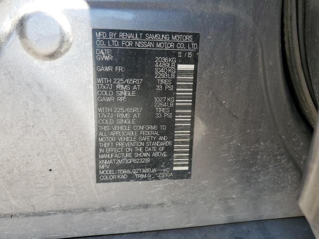 Photo 10 from auction – 2016 NISSAN ROGUE S with VIN KNMAT2MT1GP623219