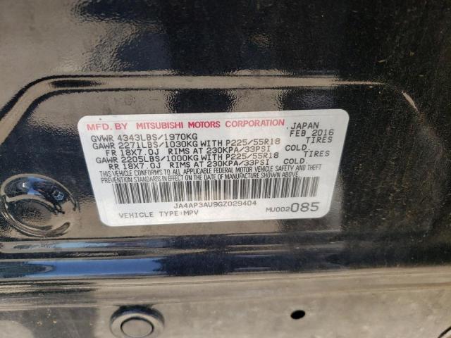 Photo 10 from auction – 2016 MITSUBISHI OUTLANDER with VIN JA4AP3AU9GZ029404