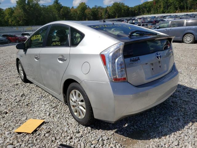 Photo 3 from auction – 2012 TOYOTA PRIUS PLUG with VIN JTDKN3DPXC3022528