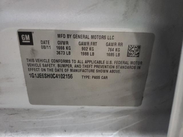 Photo 10 from auction – 2012 CHEVROLET SONIC LTZ with VIN 1G1JE6SH0C4102156