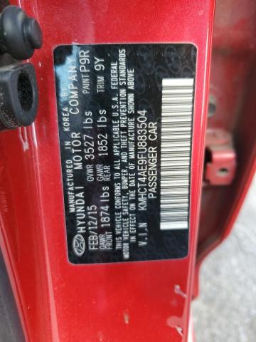 Photo 10 from auction – 2015 HYUNDAI ACCENT GLS with VIN KMHCT4AE9FU883504