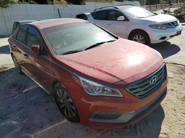 HYUNDAI SONATA SPO 2017 with VIN 5NPE34AF1HH587914 - Photo from auction