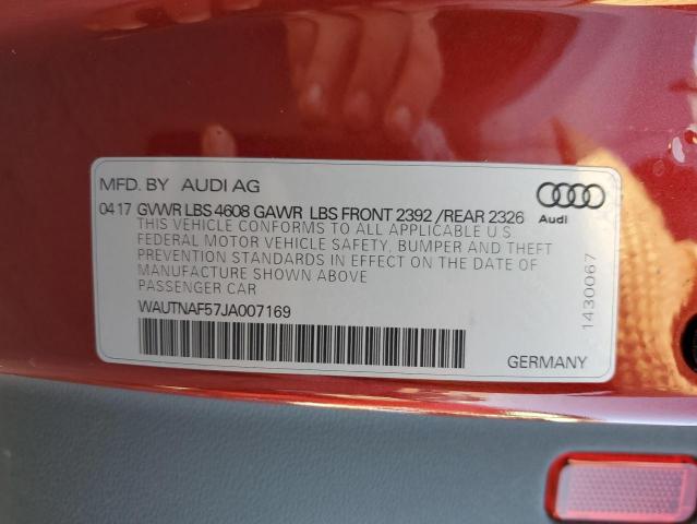 Foto 10 de la subasta – 2018 AUDI A5 PREMIUM con VIN WAUTNAF57JA007169