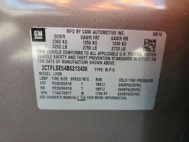 Photo 10 from auction – 2011 GMC TERRAIN SL with VIN 2CTFLSE54B6213436