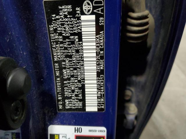 Photo 10 from auction – 2015 TOYOTA COROLLA L with VIN 2T1BURHE9FC280954