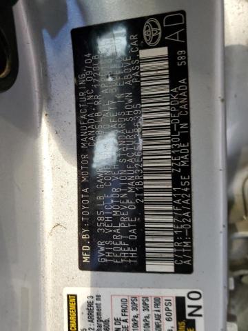 Photo 10 from auction – 2005 TOYOTA COROLLA CE with VIN 2T1BR32E65C386395