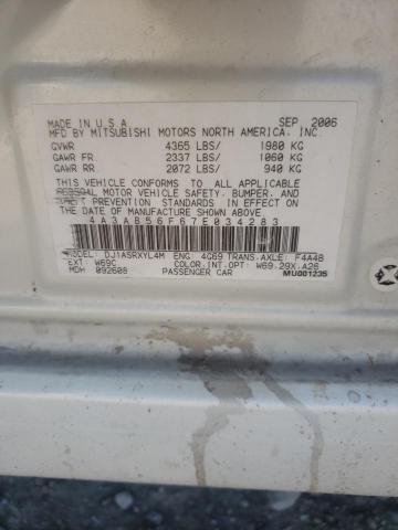 Photo 10 from auction – 2007 MITSUBISHI GALANT ES with VIN 4A3AB56F67E034283