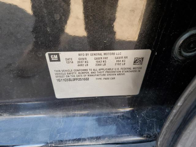 Photo 10 from auction – 2015 CHEVROLET MALIBU 1LT with VIN 1G11C5SL0FF251602