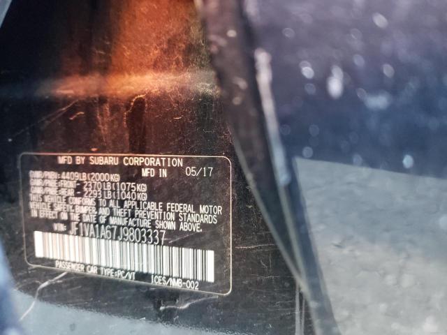 Photo 10 from auction – 2018 SUBARU WRX with VIN JF1VA1A67J9803337