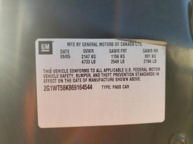 Photo 10 from auction – 2006 CHEVROLET IMPALA LT with VIN 2G1WT58K869164544