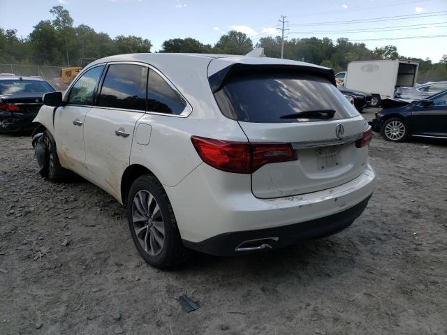 Photo 3 from auction – 2016 ACURA MDX TECHNO with VIN 5FRYD4H44GB046804