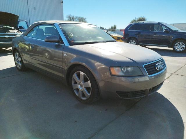 AUDI A4 1.8 CAB 2004 with VIN WAUAC48H74K004292 - Photo from auction