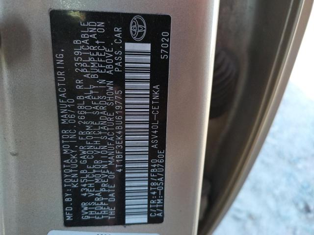 Photo 10 from auction – 2011 TOYOTA CAMRY BASE with VIN 4T1BF3EK4BU619775
