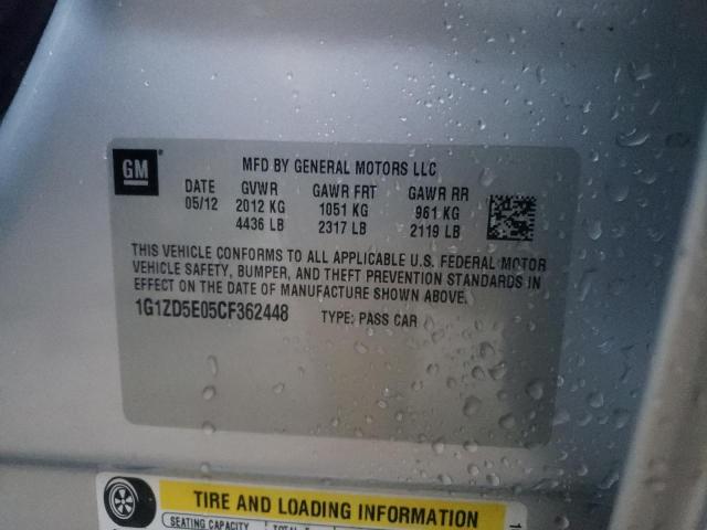 Photo 10 from auction – 2012 CHEVROLET MALIBU 2LT with VIN 1G1ZD5E05CF362448