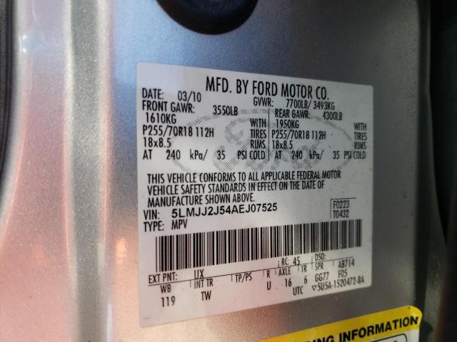 Photo 10 from auction – 2010 LINCOLN NAVIGATOR with VIN 5LMJJ2J54AEJ07525
