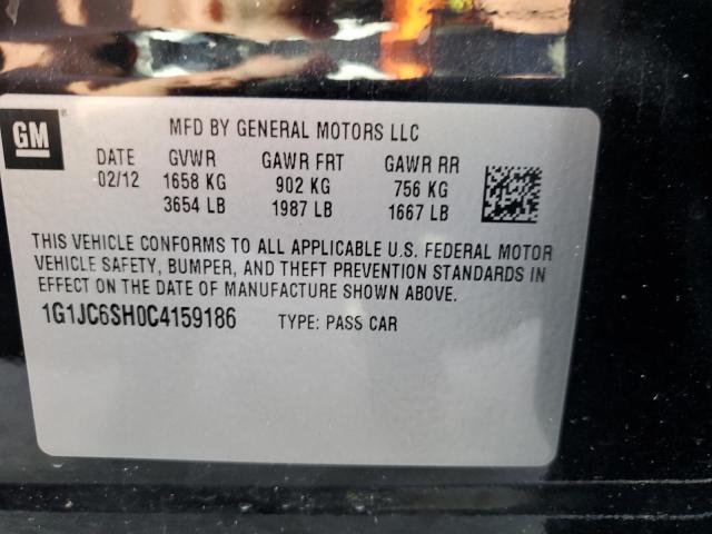 Photo 10 from auction – 2012 CHEVROLET SONIC LT with VIN 1G1JC6SH0C4159186