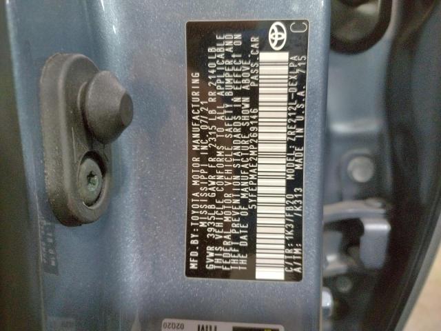 Photo 10 from auction – 2021 TOYOTA COROLLA LE with VIN 5YFEPMAE2MP269146