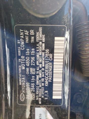 Photo 10 from auction – 2011 HYUNDAI GENESIS 3. with VIN KMHGC4DE8BU117836