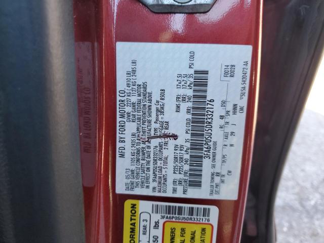 Photo 10 from auction – 2013 FORD FUSION TIT with VIN 3FA6P0SU5DR332176