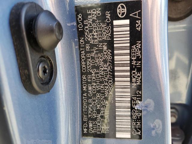 Photo 10 from auction – 2007 TOYOTA PRIUS with VIN JTDKB20U777577899
