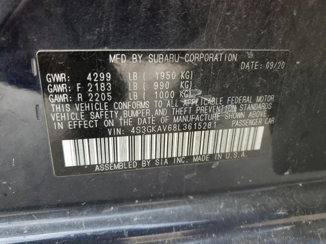 Photo 10 from auction – 2020 SUBARU IMPREZA PR with VIN 4S3GKAV68L3615281