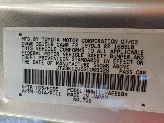 Photo 10 from auction – 2002 TOYOTA PRIUS with VIN JT2BK12U820069328