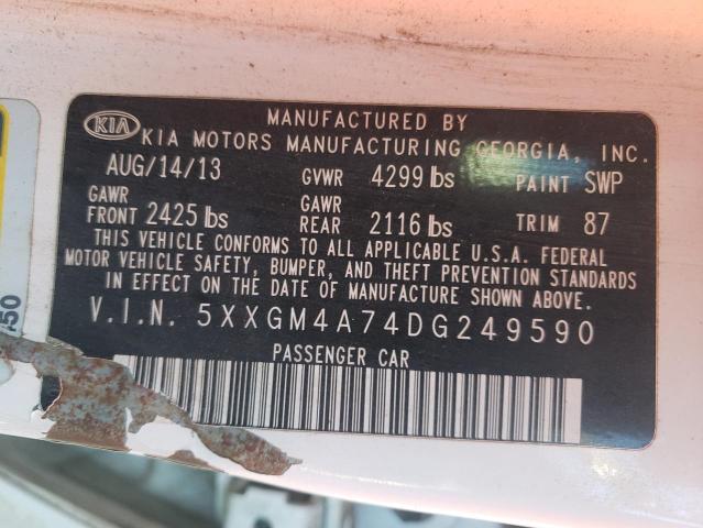 Photo 10 from auction – 2013 KIA OPTIMA LX with VIN 5XXGM4A74DG249590
