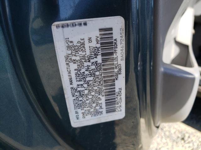 Photo 10 from auction – 2002 TOYOTA SIENNA CE with VIN 4T3ZF19C32U423632