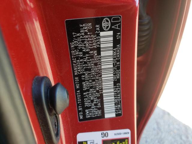 Photo 10 from auction – 2018 TOYOTA COROLLA L with VIN 2T1BURHE1JC983036
