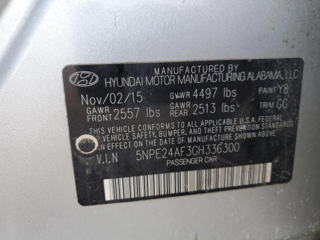 Photo 10 from auction – 2016 HYUNDAI SONATA SE with VIN 5NPE24AF3GH336300