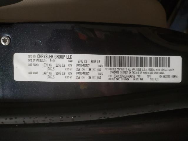 Photo 10 from auction – 2014 CHRYSLER TOWN & COU with VIN 2C4RC1BG1ER434858