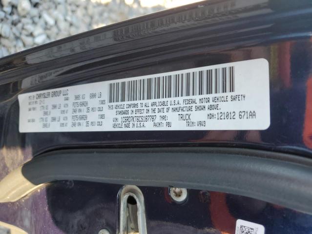 Photo 10 from auction – 2012 DODGE RAM 1500 S with VIN 1C6RD7KT6CS187787