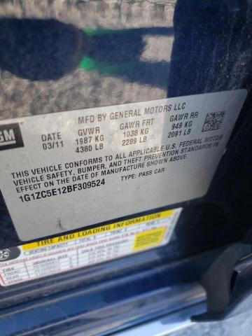 Photo 10 from auction – 2011 CHEVROLET MALIBU 1LT with VIN 1G1ZC5E12BF309524