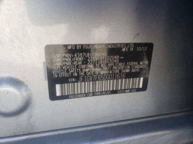 Photo 10 from auction – 2013 SUBARU IMPREZA WR with VIN JF1GV7F65DG011616
