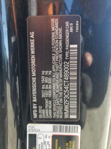 Photo 10 from auction – 2012 MINI COOPER CLU with VIN WMWZF3C54CT489002