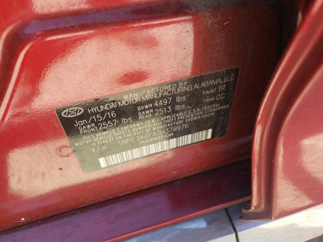 Photo 10 from auction – 2016 HYUNDAI SONATA SPO with VIN 5NPE34AF4GH379976