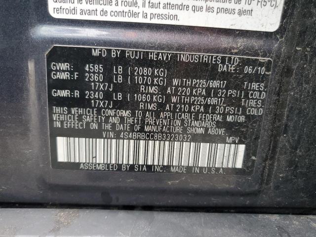 Снимка 10 от търг – 2011 SUBARU OUTBACK 2. с VIN 4S4BRBCC8B3323032