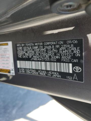 Photo 10 from auction – 2007 TOYOTA CAMRY CE with VIN JTNBE46K373051832