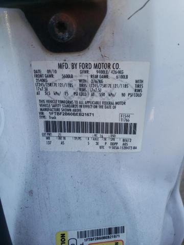 Photo 10 from auction – 2011 FORD F250 SUPER with VIN 1FTBF2B60BEB21671