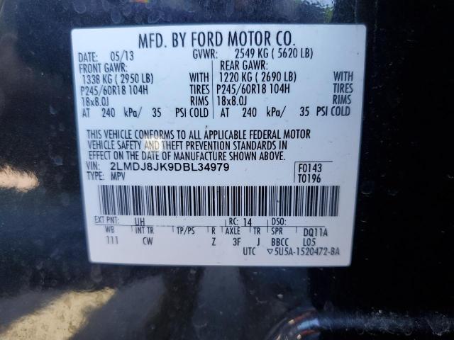 Photo 10 from auction – 2013 LINCOLN MKX with VIN 2LMDJ8JK9DBL34979