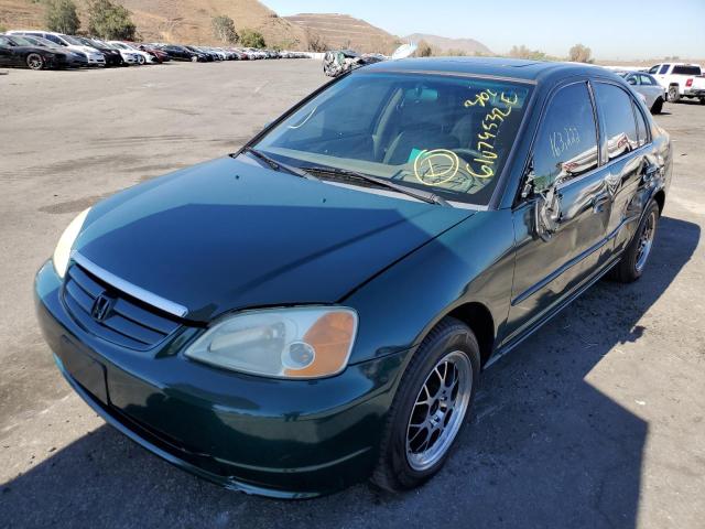 Photo 2 from auction – 2002 HONDA CIVIC EX with VIN 2HGES26762H598174
