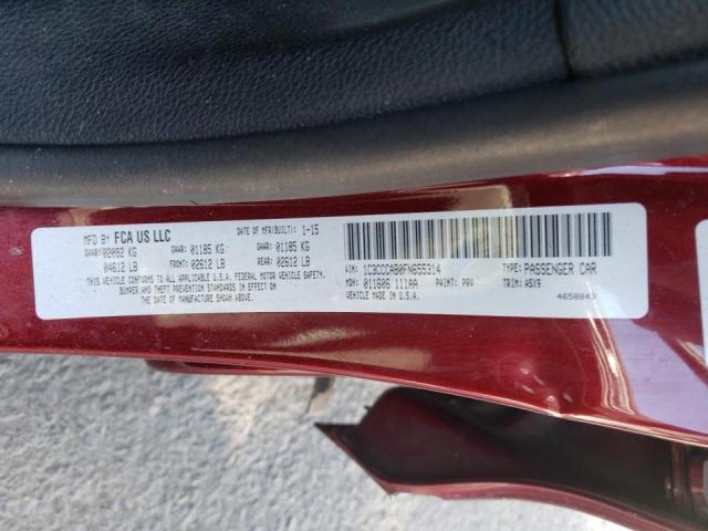 Photo 10 from auction – 2015 CHRYSLER 200 LIMITE with VIN 1C3CCCAB0FN655314