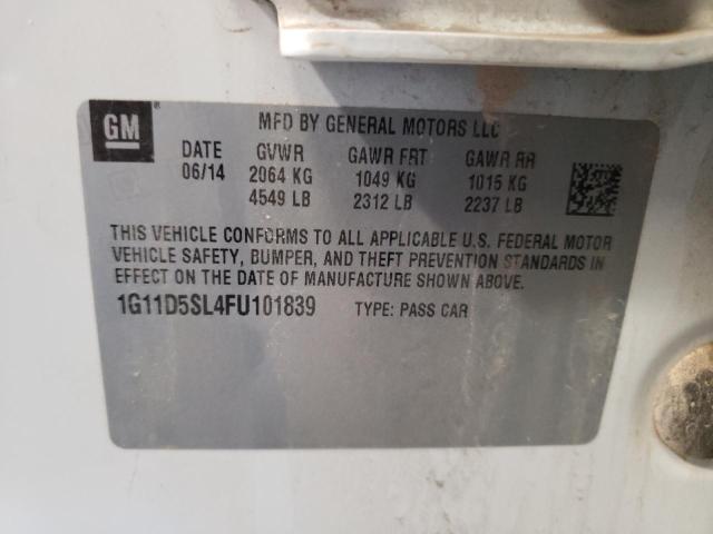 Photo 10 from auction – 2015 CHEVROLET MALIBU 2LT with VIN 1G11D5SL4FU101839
