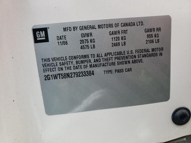 Photo 10 from auction – 2007 CHEVROLET IMPALA LT with VIN 2G1WT58N279233384