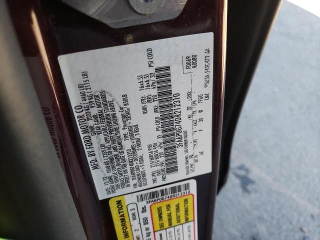 Photo 10 from auction – 2013 FORD FUSION S with VIN 3FA6P0G74DR212310