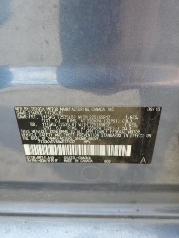 Photo 10 from auction – 2011 TOYOTA RAV4 LIMIT with VIN 2T3DK4DV8BW037532