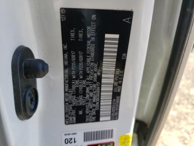 Photo 10 from auction – 2016 TOYOTA SIENNA XLE with VIN 5TDYK3DC0GS694117