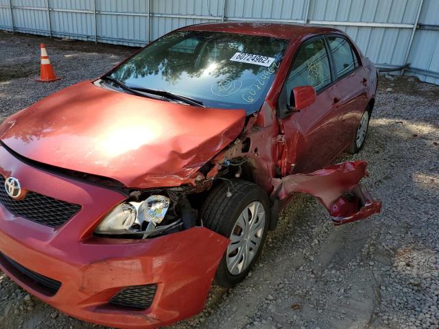 Photo 9 from auction – 2009 TOYOTA COROLLA BA with VIN JTDBL40E299086570