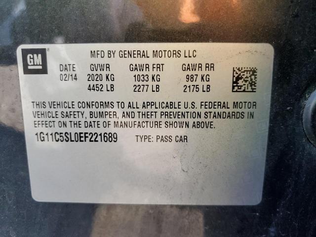 Photo 10 from auction – 2014 CHEVROLET MALIBU 1LT with VIN 1G11C5SL0EF221689
